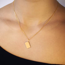 Lade das Bild im Galerie-Viewer, KAT EVE 'Poetic Postcard Large' Anhänger echtes Gold 333 (8k) Gelbgold