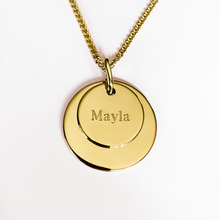 Lade das Bild im Galerie-Viewer, KAT EVE 'Double Disc' Anhänger Ø 10 & 14 mm echtes Gold 333 Gelbgold