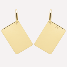 Lade das Bild im Galerie-Viewer, KAT EVE 'Poetic Postcard Large' Anhänger echtes Gold 333 (8k) Gelbgold