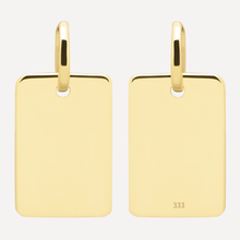 Lade das Bild im Galerie-Viewer, KAT EVE 'Tee Tag Large' Anhänger mit Kette echtes Gold