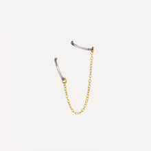 Lade das Bild im Galerie-Viewer, KAT EVE 'Cool Connector Single L' Ohrkette echtes Gold