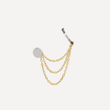 Lade das Bild im Galerie-Viewer, KAT EVE 'Cool Connector Tripple S/M/L' Ohrkette echtes Gold