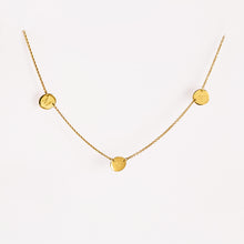 Lade das Bild im Galerie-Viewer, KAT EVE 'Treues Trio' Familienkette mit drei Plättchen echtes 333 (8k) Gold