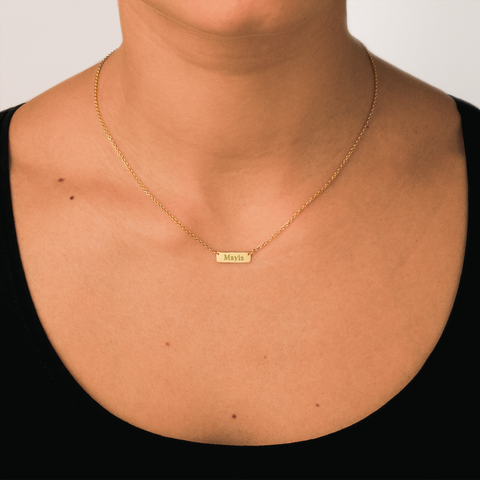 KAT EVE 'Forever Fabulous' Kette echtes Gold mit Gravur