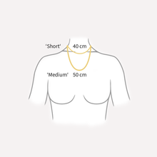 Lade das Bild im Galerie-Viewer, KAT EVE 'Classic Curb Short' Kette 40 cm Länge 1 mm Breite echtes 333 (8k) Gold