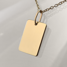 Lade das Bild im Galerie-Viewer, KAT EVE 'Tee Tag Large' Anhänger echtes Gold 333 (8k) Gelbgold