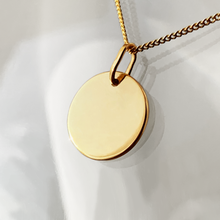Lade das Bild im Galerie-Viewer, KAT EVE 'Delicate Disc Medium' Anhänger mit Kette echtes Gold