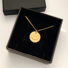 Lade das Bild im Galerie-Viewer, KAT EVE 'Double Disc' Anhänger Ø 10 & 14 mm echtes Gold 333 Gelbgold