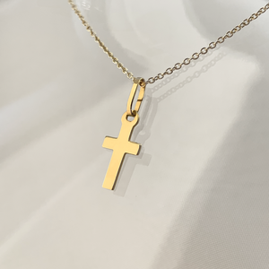 KAT EVE 'Crucial Cross' Anhänger echtes Gold 375 (9k) Gelbgold