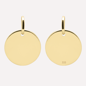 KAT EVE 'Delicate Disc Medium' Anhänger echtes Gold 333 (8k) Gelbgold