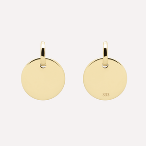 KAT EVE 'Delicate Disc Small' Anhänger echtes Gold 333 (8k) Gelbgold