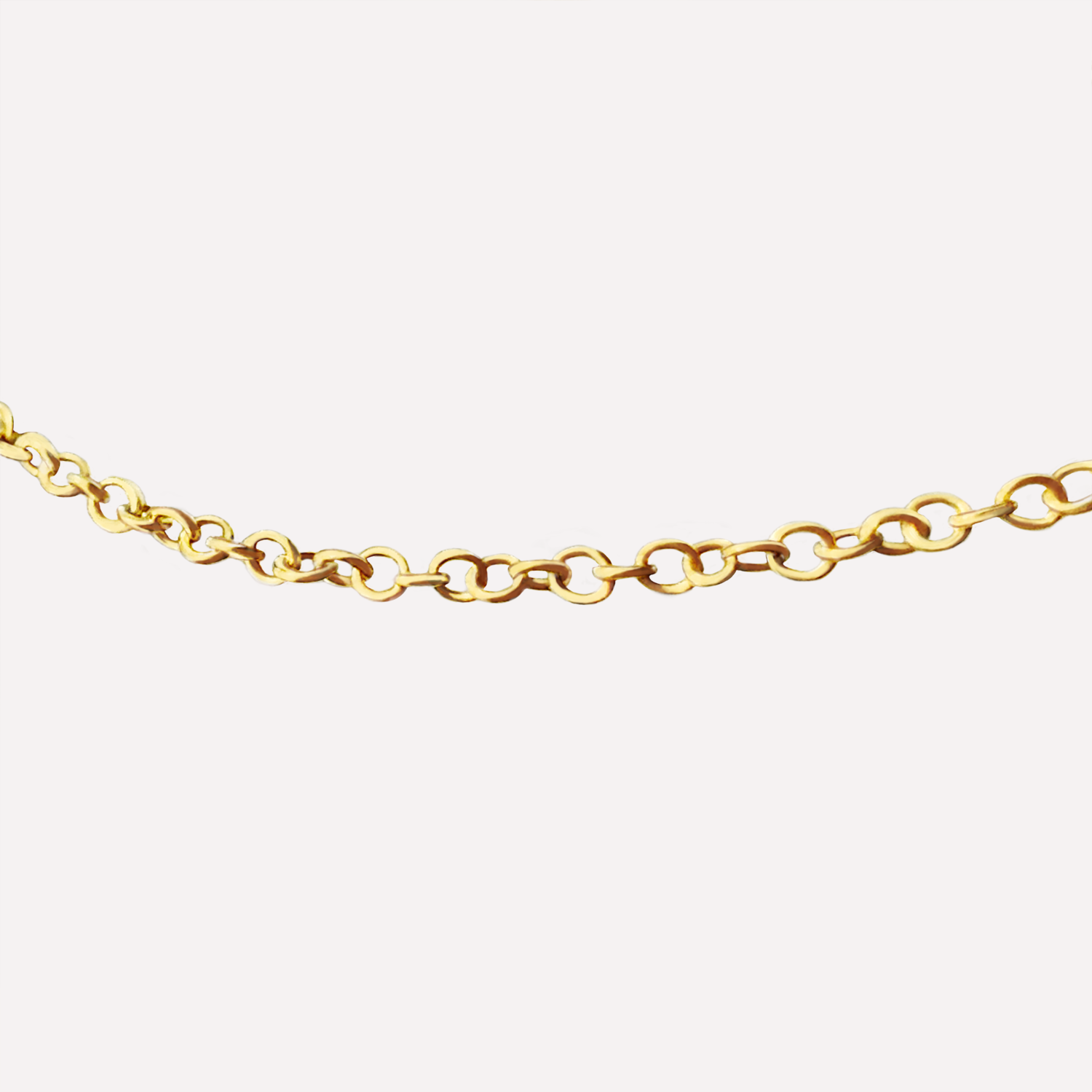 KAT EVE 'Angelic Anchor Medium' Kette 50 cm Länge 1.6 mm Breite echtes 375 (9k) Gold