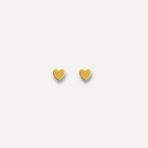 KAT EVE 'Little Love'  Herz Ohrringe Paar echtes Gold 585 (14k)