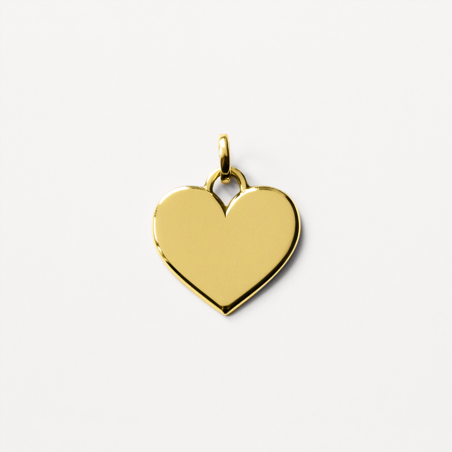Kleiner Anhänger Herz echt Gold 585 Glanz 12x6mm - Juwelier Junghähne