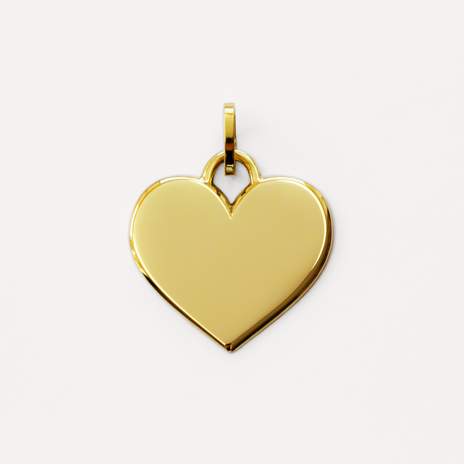 KAT EVE 'Lasting Love Medium' Herz Anhänger Ø 16 mm echtes Gold 585 (14k) Gelbgold