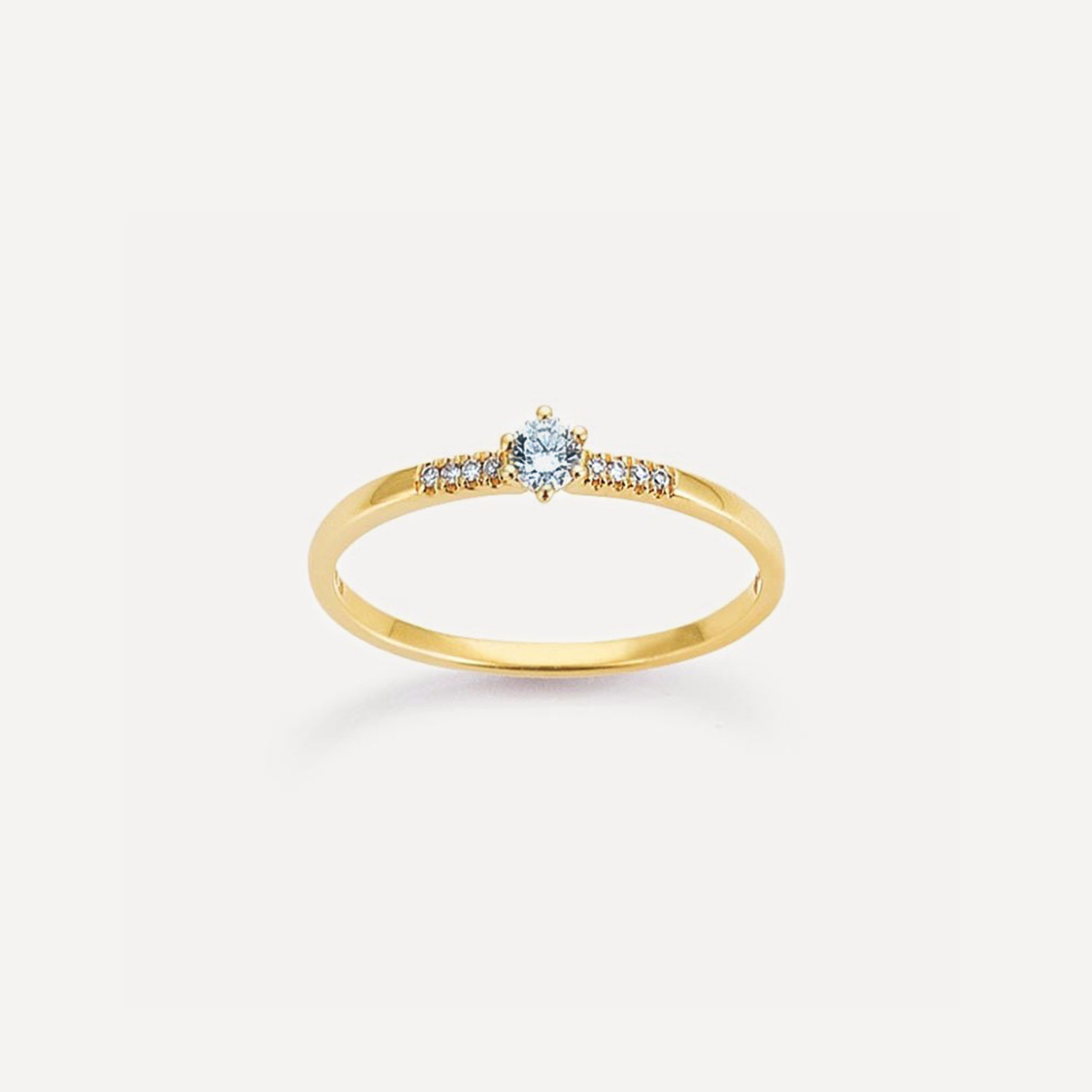 KAT EVE 'Playful Princess' Ring mit echten Diamanten echtes 585 Gold