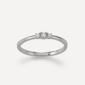 KAT EVE 'Terrific Trilogy' Ring mit drei echten Diamanten echtes 585 Gold