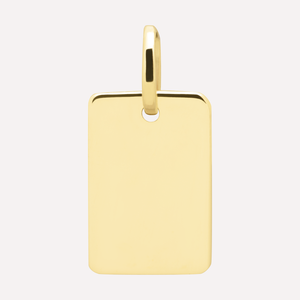 KAT EVE 'Tee Tag Large' Anhänger echtes Gold 333 (8k) Gelbgold