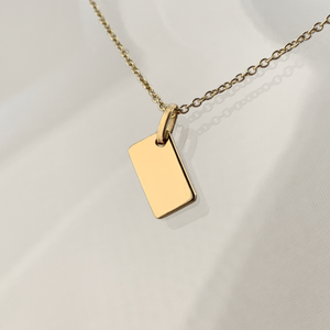 KAT EVE 'Poetic Postcard Small' Anhänger mit Kette echtes Gold