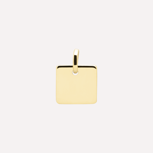 KAT EVE 'Simple Square Small' Anhänger echtes Gold 333 (8k) Gelbgold