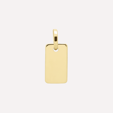 Lade das Bild im Galerie-Viewer, KAT EVE &#39;Tee Tag Small&#39; Anhänger mit Kette echtes Gold
