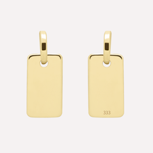 Lade das Bild im Galerie-Viewer, KAT EVE &#39;Tee Tag Small&#39; Anhänger mit Kette echtes Gold
