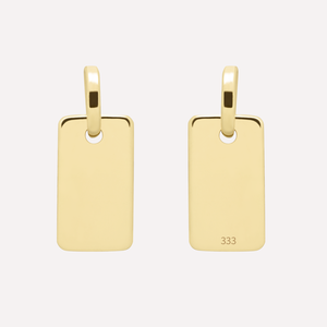 KAT EVE 'Tee Tag Small' Anhänger mit Kette echtes Gold